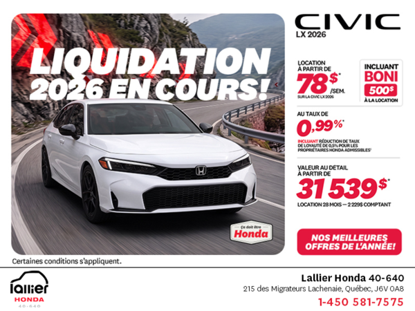 Honda Civic Sedan 2026