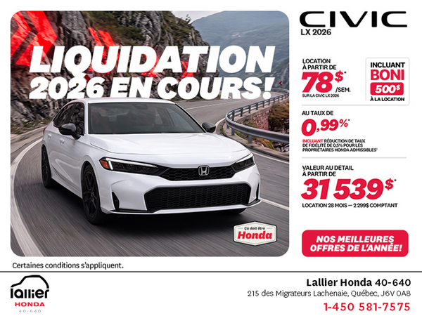 Honda Civic Sedan 2026