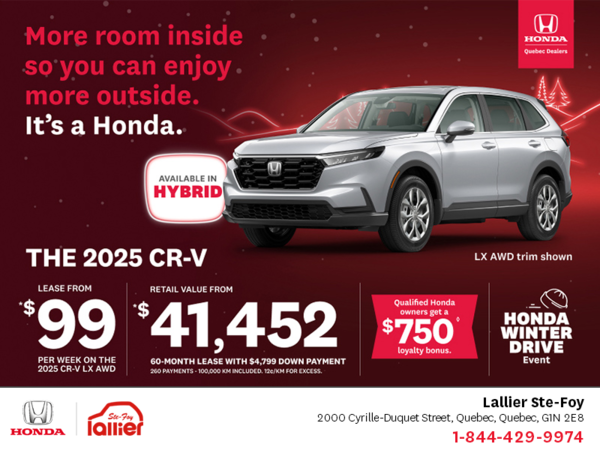 Get the 2025 Honda CR-V!