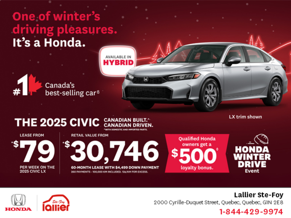 Get the 2025 Honda Civic!