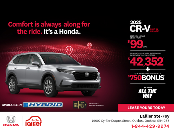 Get the 2025 Honda CR-V!