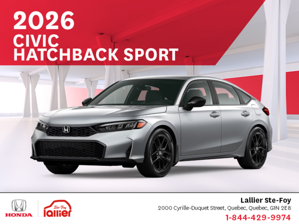 Get the 2026 Honda Civic Hatchback!
