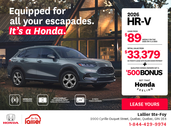 Get the 2026 Honda HR-V!