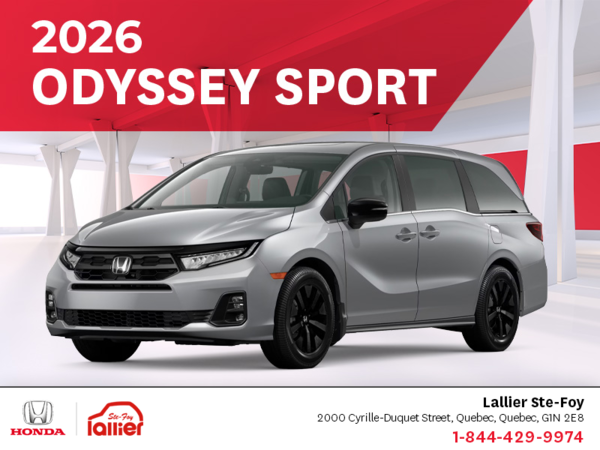 Get the 2026 Honda Odyssey!