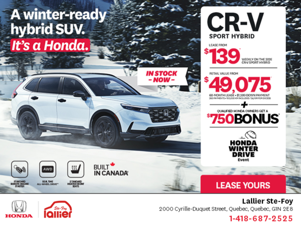 Get the 2026 Honda CR-V Hybrid!