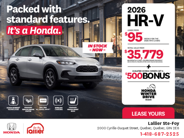 Get the 2026 Honda HR-V!
