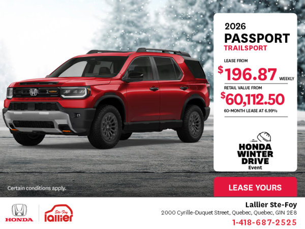 Get the 2026 Honda Passport!