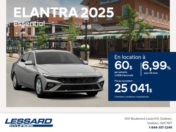 Procurez-vous le Hyundai Elantra 2025