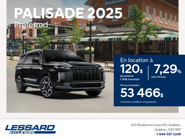 Procurez-vous le Hyundai Palisade 2025