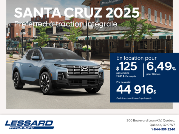 Procurez-vous le Hyundai Santa Cruz 2025