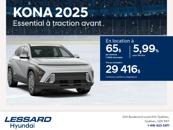 Procurez-vous le Hyundai Kona 2025