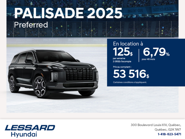 Procurez-vous le Hyundai Palisade 2025