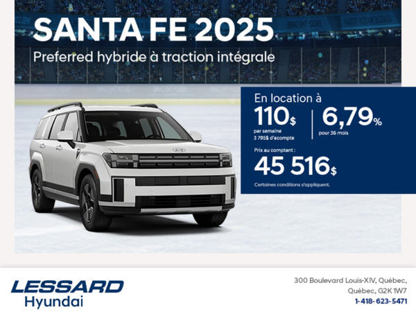 Procurez-vous le Hyundai Santa Fe 2025