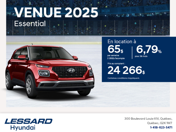 Procurez-vous le Hyundai Venue 2025