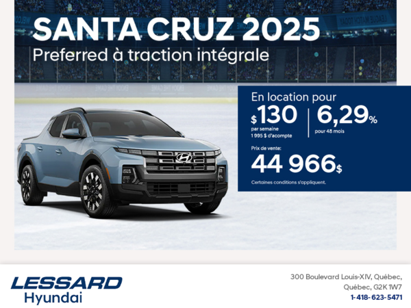 Procurez-vous le Hyundai Santa Cruz 2025