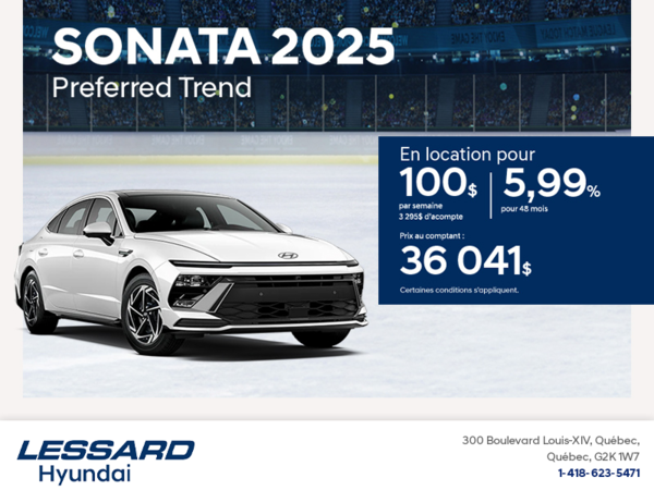 Procurez-vous le Hyundai Sonata 2025