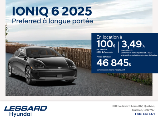 Procurez-vous le Hyundai Ioniq 6 2025