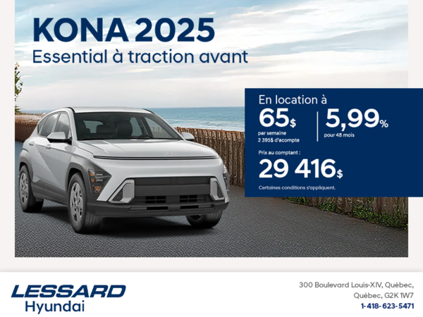 Procurez-vous le Hyundai Kona 2025