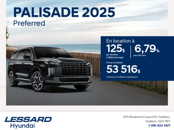 Procurez-vous le Hyundai Palisade 2025