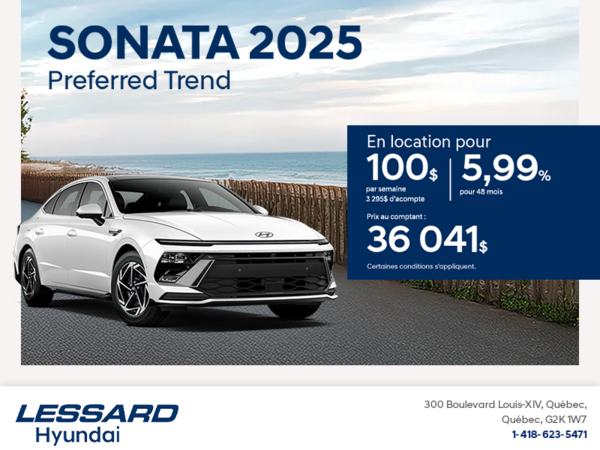 Procurez-vous le Hyundai Sonata 2025