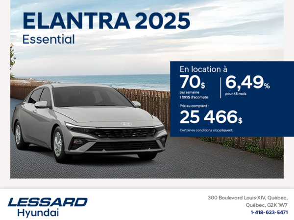 Procurez-vous le Hyundai Elantra 2025