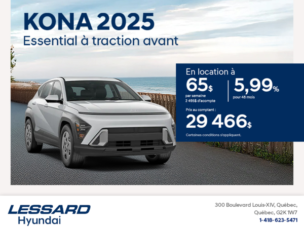 Procurez-vous le Hyundai Kona 2025