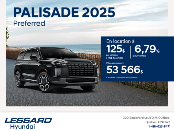 Procurez-vous le Hyundai Palisade 2025