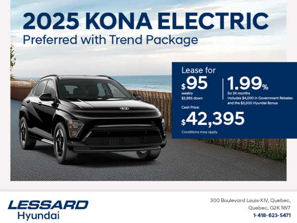 Get the 2025 Hyundai KONA Electric