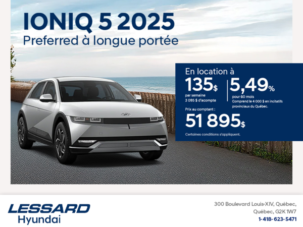 Procurez-vous le Hyundai Ioniq 5 2025