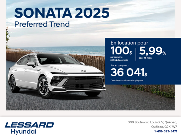 Procurez-vous le Hyundai Sonata 2025