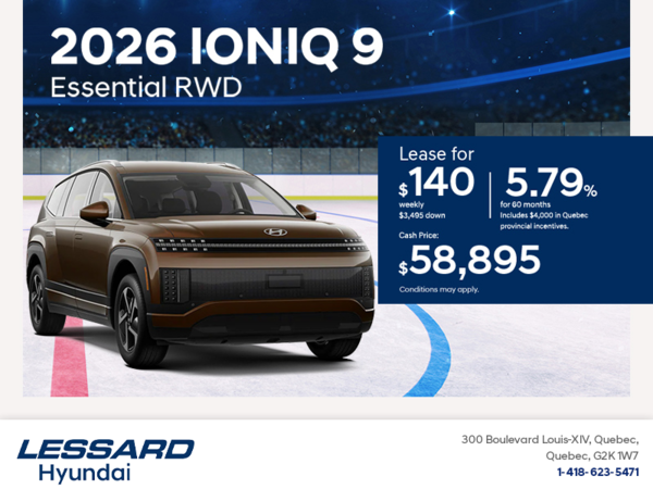 Get the 2026 Hyundai IONIQ 9