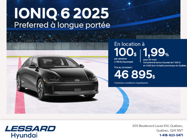 Procurez-vous le Hyundai Ioniq 6 2025