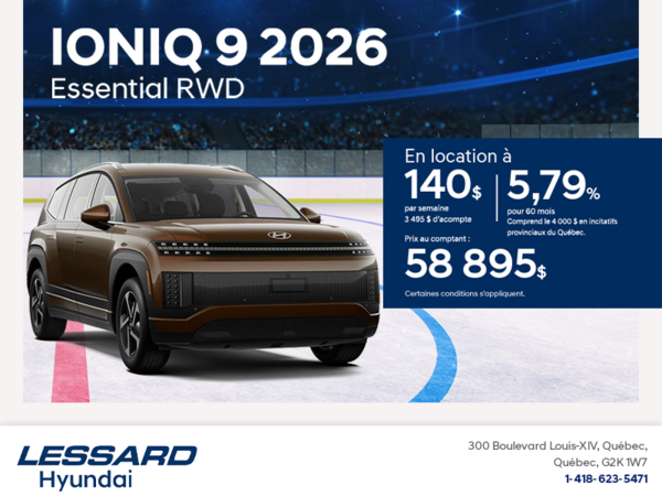 Procurez-vous le Hyundai Ioniq 9 2026