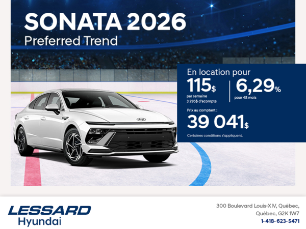 Procurez-vous le Hyundai Sonata 2026
