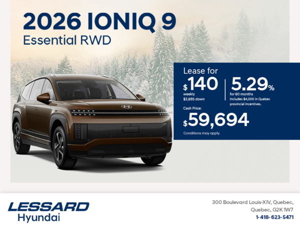 Get the 2026 Hyundai IONIQ 9