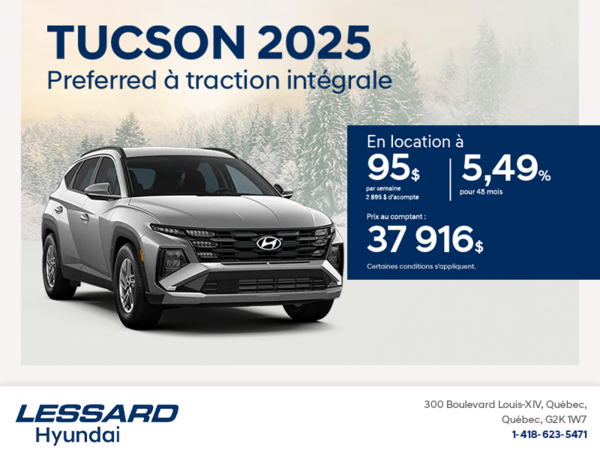 Procurez-vous le Hyundai Tucson 2025