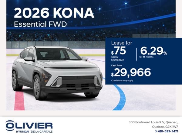 Get the 2026 Hyundai Kona