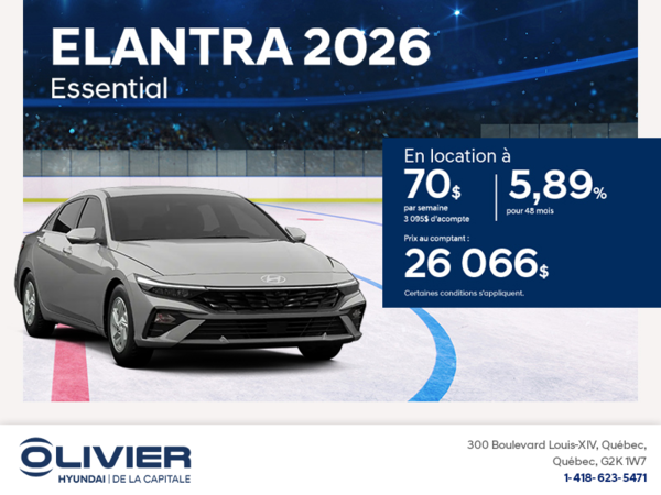 Procurez-vous le Hyundai Elantra 2025