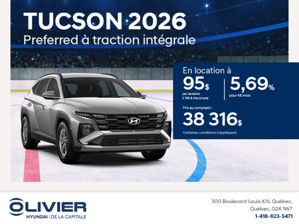 Procurez-vous le Hyundai Tucson 2025