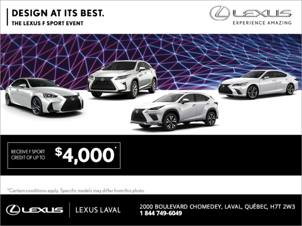 Design at its Best. The Lexus F Sport Event.