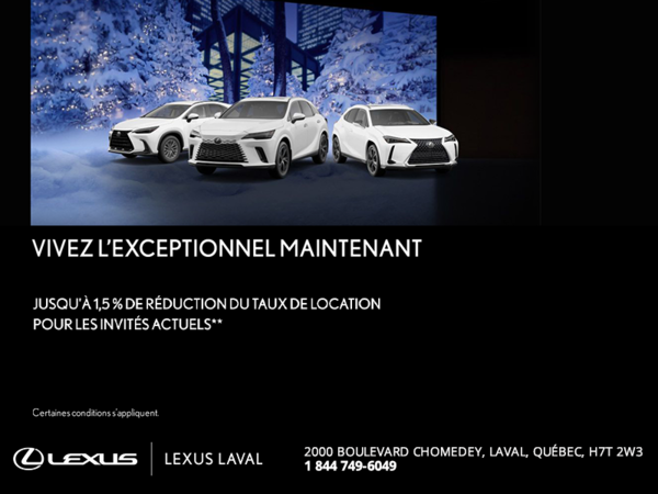 Événement mensuel chez Lexus