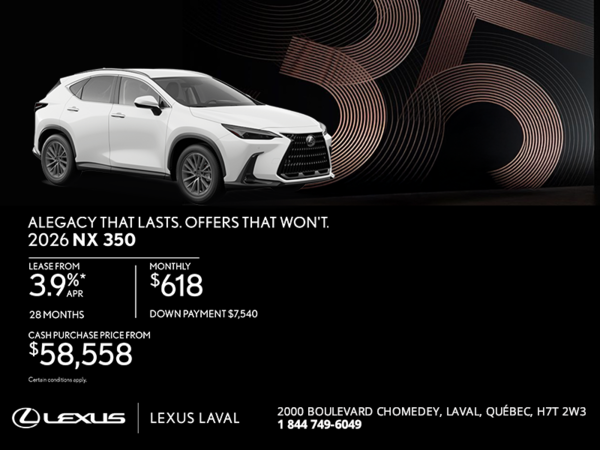 2026 Lexus NX 350