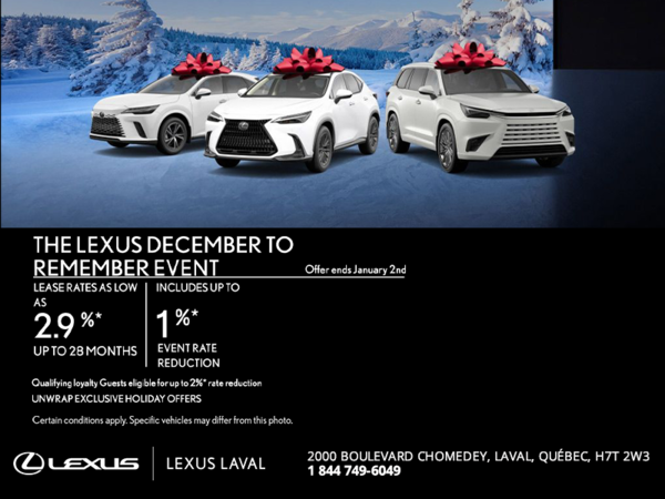 Lexus December to Remember Event