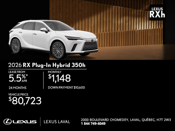 2026 Lexus RX Plug-In Hybrid
