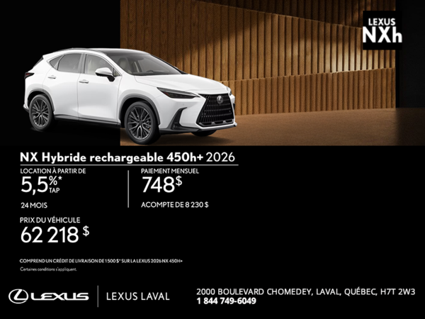 Lexus NX Hybride Branchable 2026