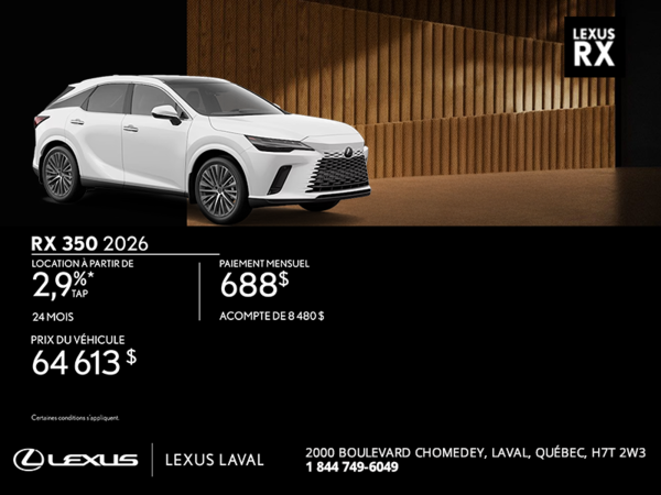 Lexus RX 350 2026