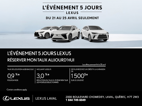 Événement du mois Lexus