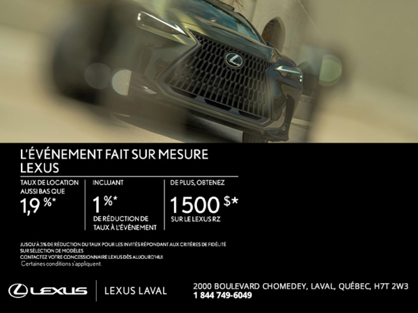 Événement du mois Lexus