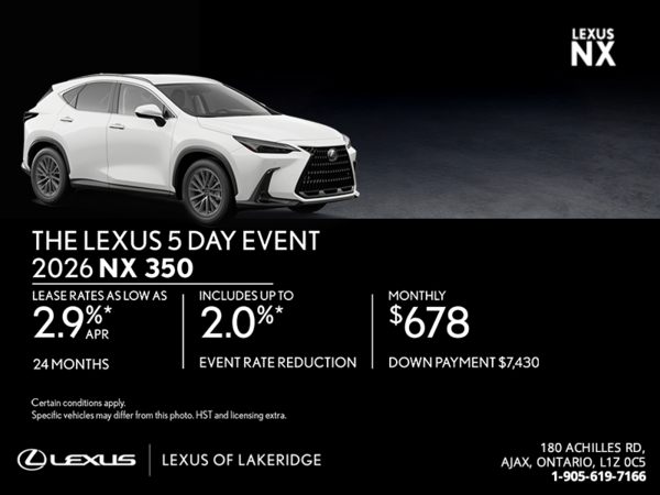 2026 Lexus NX 350