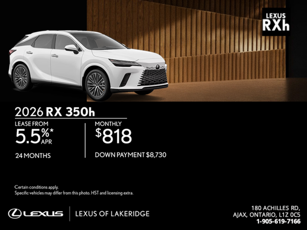 2026 Lexus RX 350h